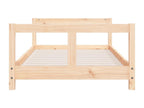 Brown Pine Wood Bed Frame, 80 x 160 cm