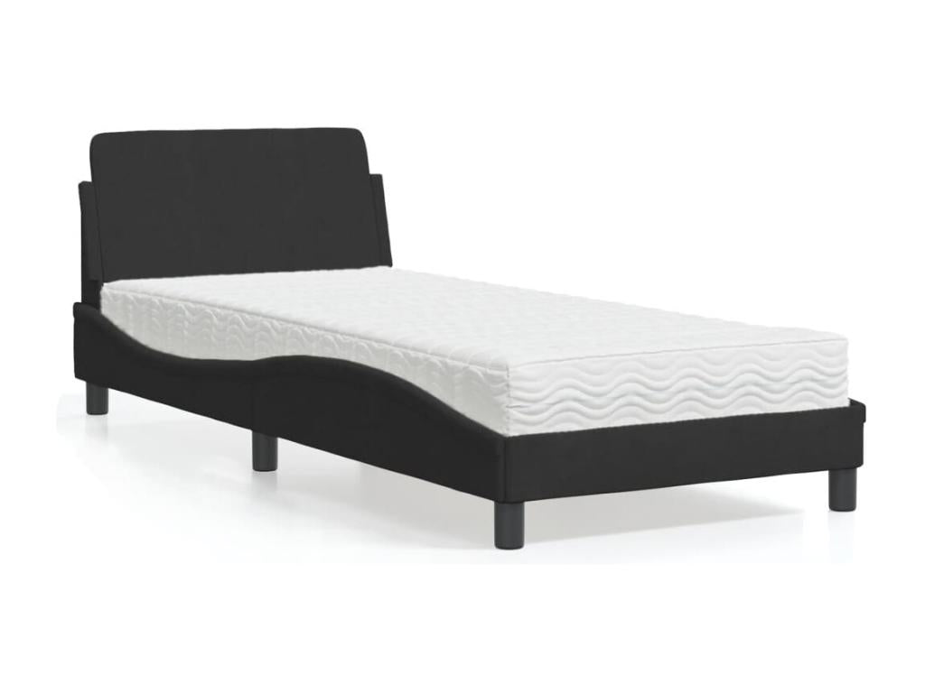 Black Velvet Mattress, 90 x 190 cm