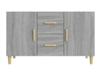 Gray Engineered Wood Sideboard, 100 x 36 x 60 cm