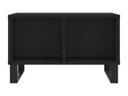 Black Engineered Wood Coffee Table, 60 x 50 x 36.5 cm