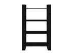 Black Pine Wood Bookcase, 80 x 35 x 125 cm