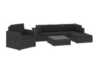 Black Outdoor Furniture Set, 70 x 70 x 52.5 cm