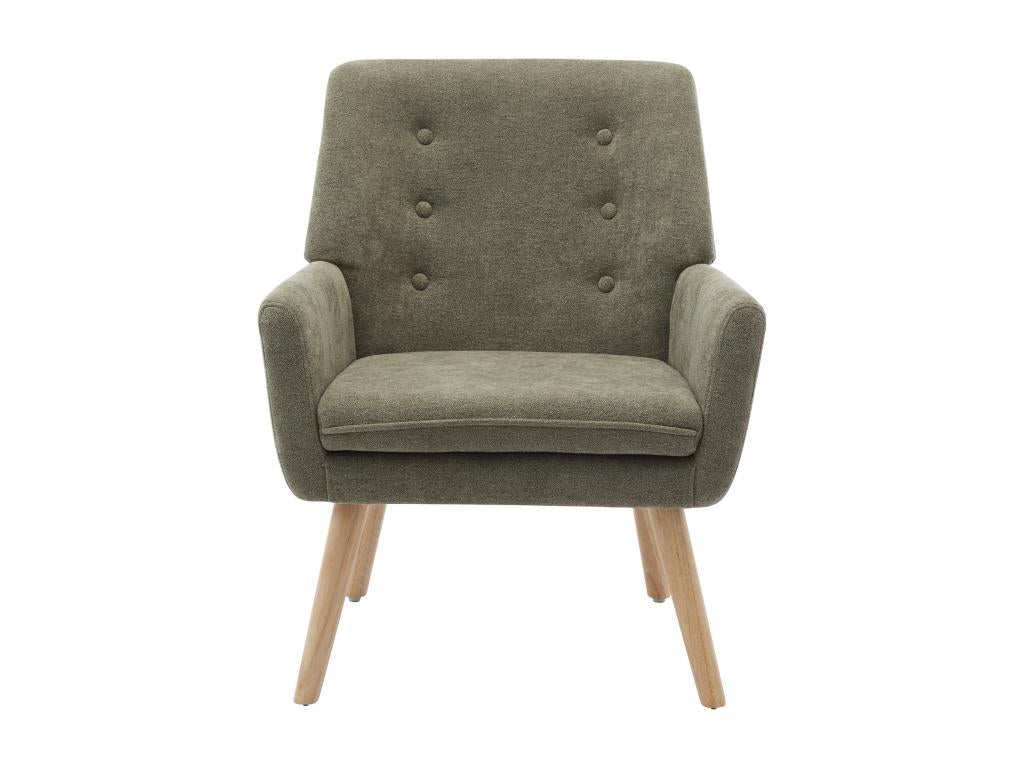 Green Fabric Accent Chair