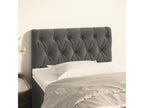 Gray Velvet Bed, 80 x 7 x 78 cm