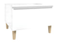 White Engineered Wood Side Table, 50 x 46 x 35 cm