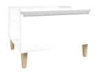 White Engineered Wood Side Table, 50 x 46 x 35 cm