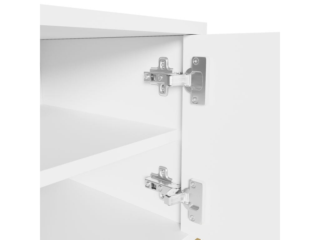 White TV Stand, 170 x 40 x 45.5 cm