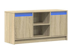 Brown Engineered Wood TV Stand, 100 x 34 x 50 cm