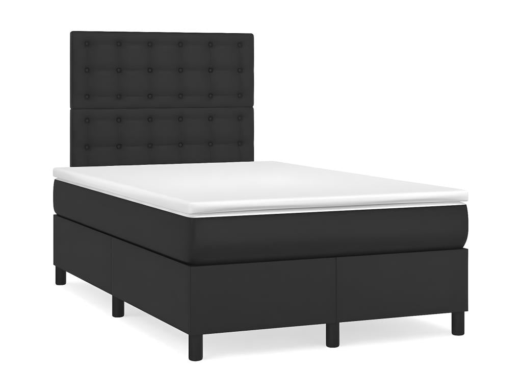 Black Faux Leather Mattress, 120 x 190 cm