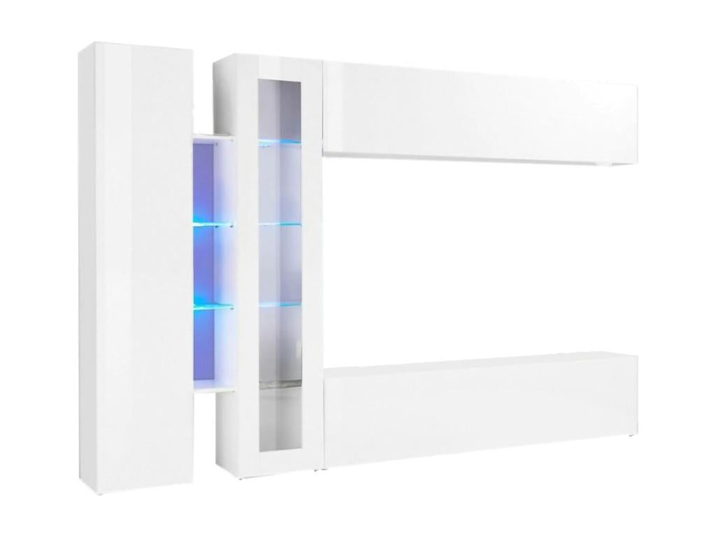 White TV Stand, 280 x 30 x 180 cm