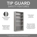 Universal Tall 5 Shelf Bookcase Storage - Set of 2 by Bush Furniture