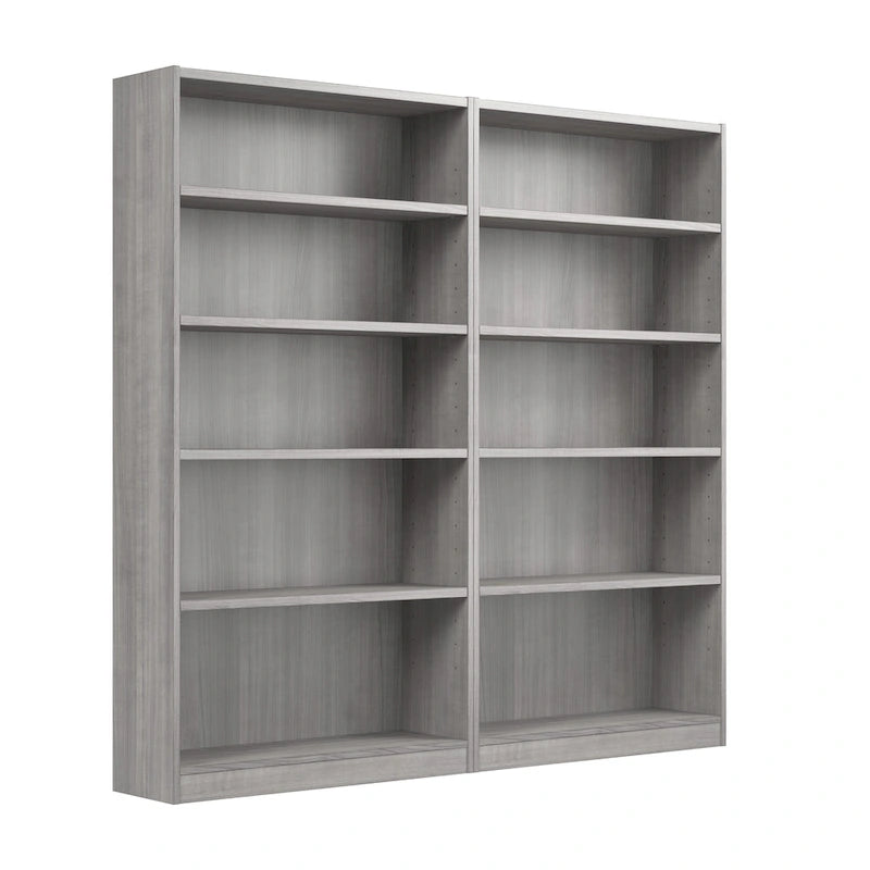 Universal Tall 5 Shelf Bookcase Storage - Set of 2 by Bush Furniture