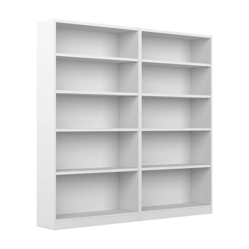 Universal Tall 5 Shelf Bookcase Storage - Set of 2 by Bush Furniture