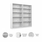 Universal Tall 5 Shelf Bookcase Storage - Set of 2 by Bush Furniture