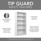 Universal Tall 5 Shelf Bookcase Storage - Set of 2 by Bush Furniture