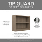 Universal Small 2 Shelf Bookcase Storage by Bush Furniture