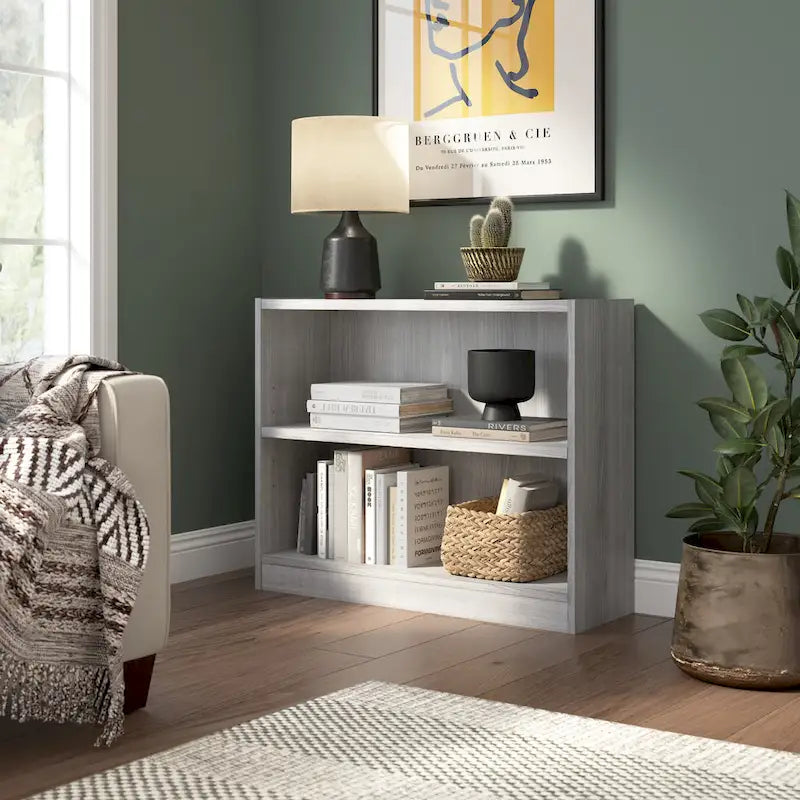 Universal Small 2 Shelf Bookcase Storage by Bush Furniture