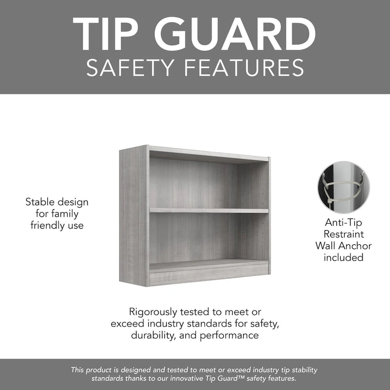 Universal Small 2 Shelf Bookcase Storage by Bush Furniture