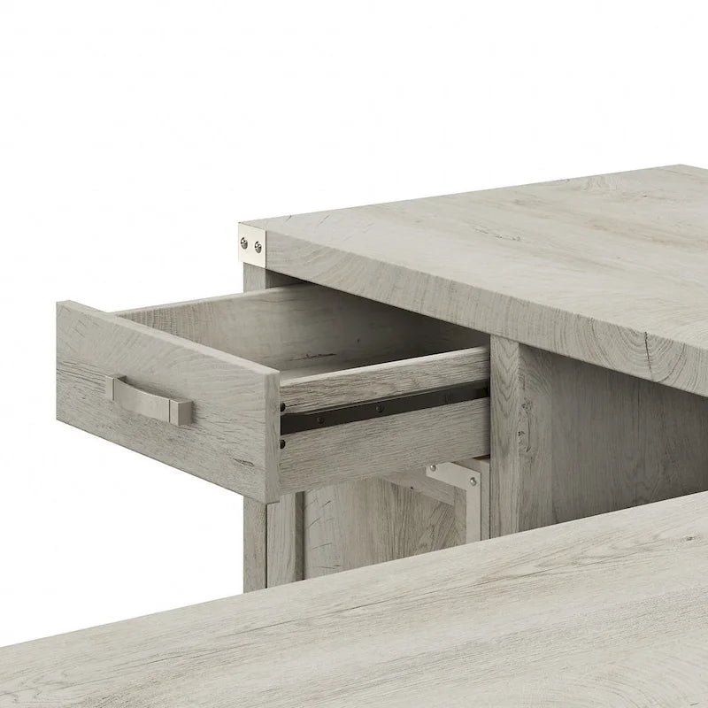 Knoxville 60W L-Desk with File Cabinet and Bookcase by Bush Furniture