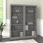 Saratoga Tall 5 Shelf Bookcase - Set of 2 by Bush Furniture