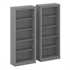 Saratoga Tall 5 Shelf Bookcase - Set of 2 by Bush Furniture