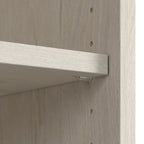 Lennox Farmhouse 5 Shelf Bookcase with Glass Doors by Bush Furniture