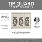 Lennox 46W Sideboard Buffet Cabinet with Drawers by Bush Furniture