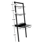 SAFAVIEH Leoma 2-Shelf Leaning Desk