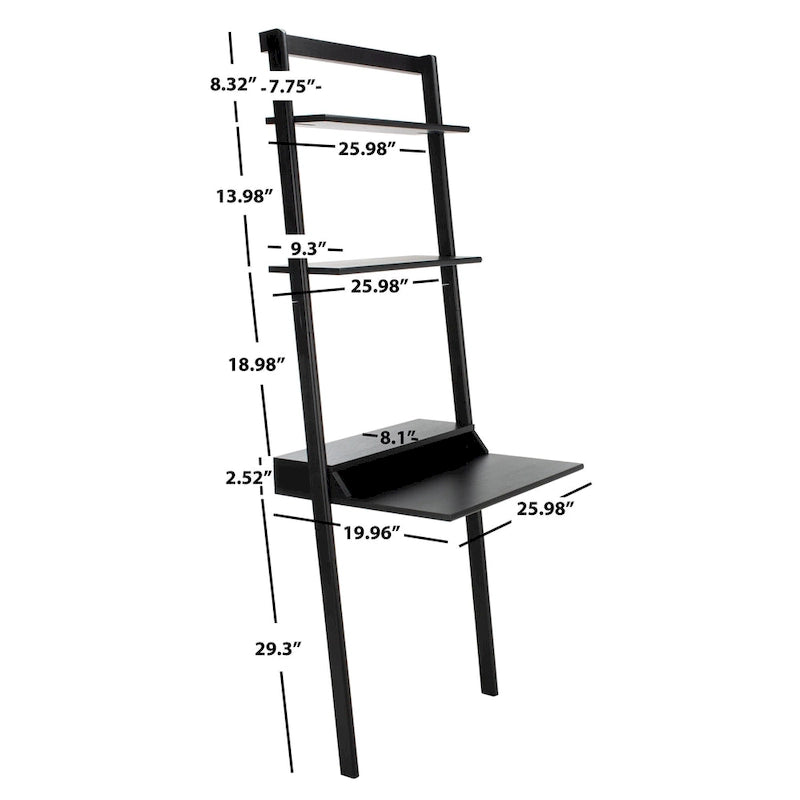 SAFAVIEH Leoma 2-Shelf Leaning Desk