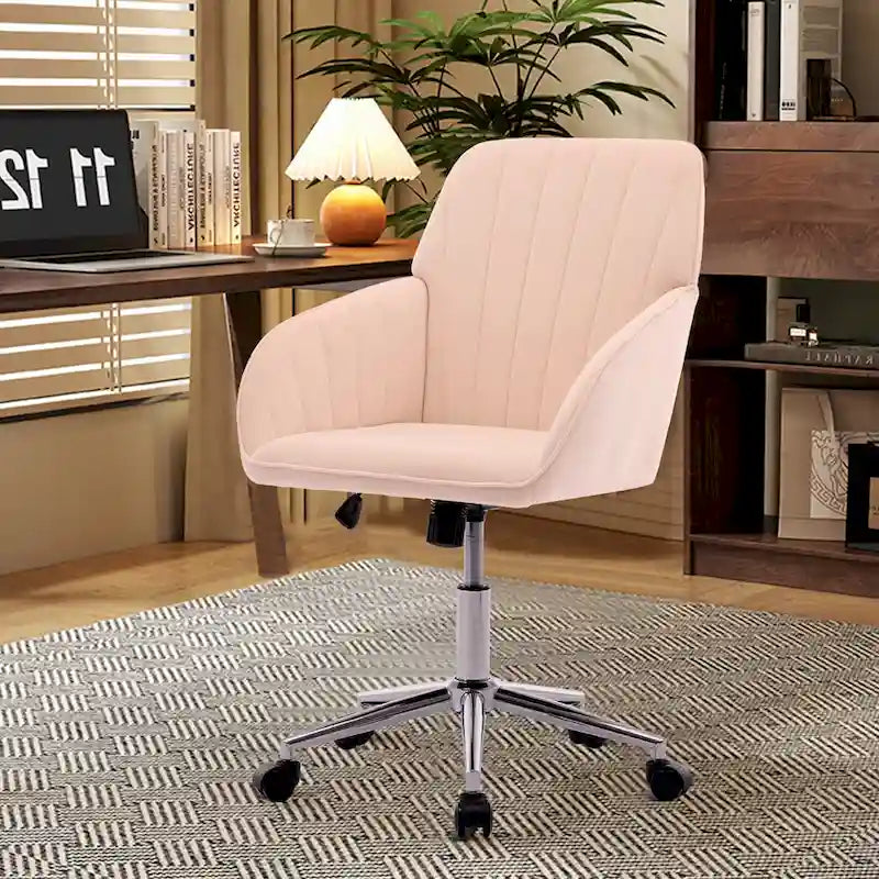 Adjustable Office Chair, Home Bedroom, Ergonomic Swivel Chair, Backrest Seat, Comfortable for Long Sitting