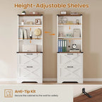 2 Drawer File Cabinet with Lock Hanging File Folders Home Office