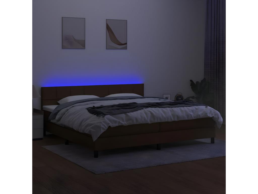 Brown Fabric Mattress, 200 x 200 cm