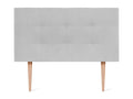 Gray Fabric Bed, 110 x 115 cm