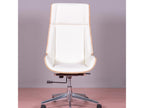 White Faux Leather Chair - dlz1766586030655