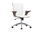 White Faux Leather Chair