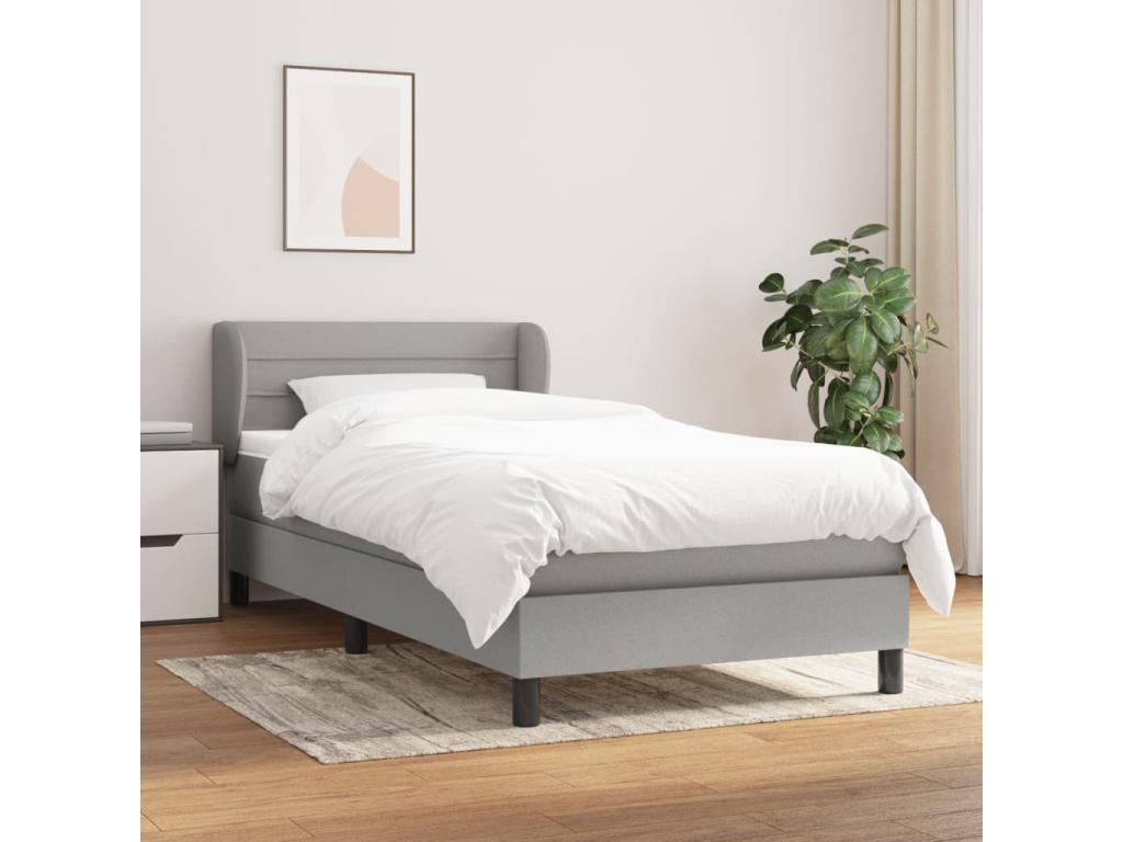 White Fabric Mattress, 90 x 190 cm