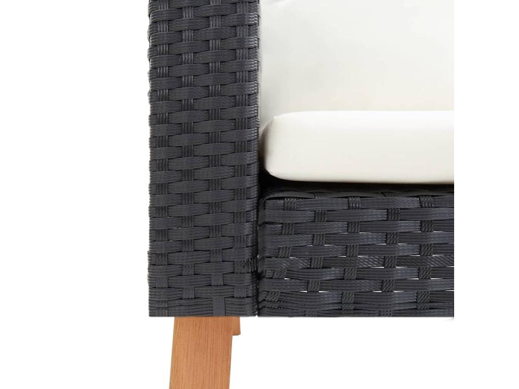 Black Woven Resin Wicker Outdoor Furniture Set - dlz1766585599472