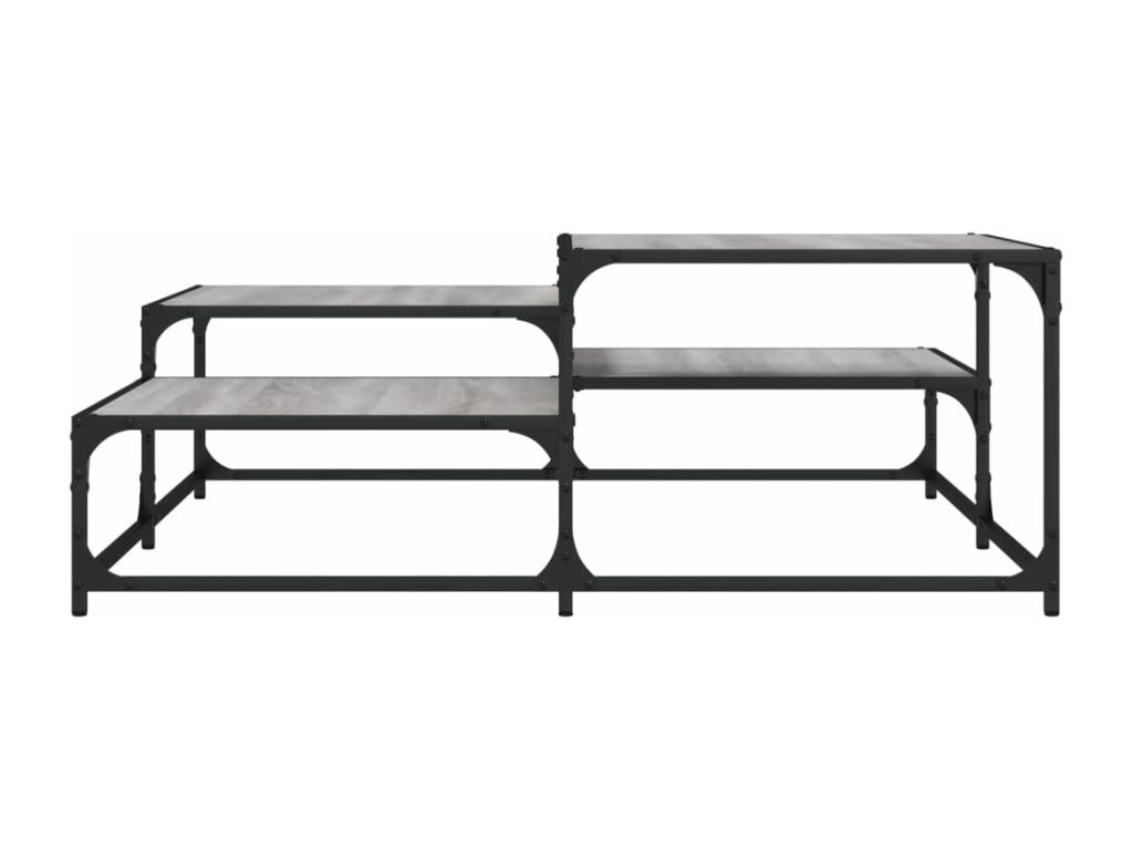 Gray Engineered Wood Coffee Table, 107 x 107 x 40 cm