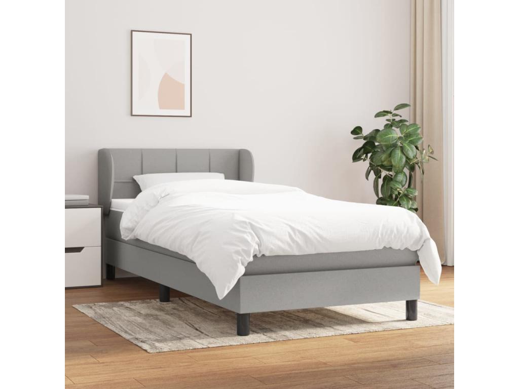 Gray Fabric Mattress, 90 x 190 cm - dlz1766585969594