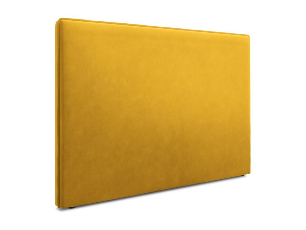 Yellow Velvet Bed, 200 x 8 x 120 cm