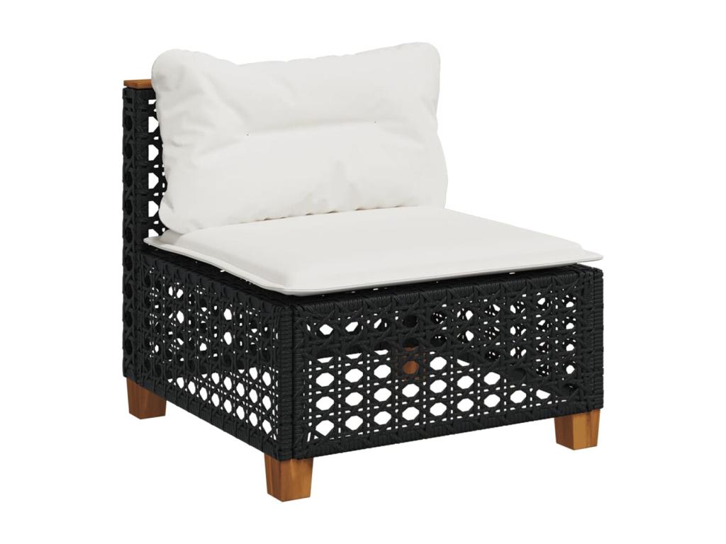 Black Woven Resin Wicker Outdoor Furniture Set - dlz1766585428765