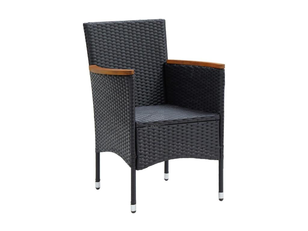 Black Woven Resin Wicker Home Furniture
