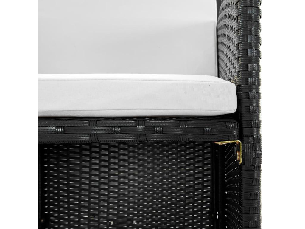 Black Outdoor Furniture Set