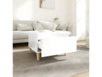 White Engineered Wood Side Table, 50 x 46 x 35 cm