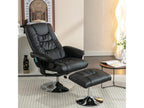 Black Leather Accent Chair