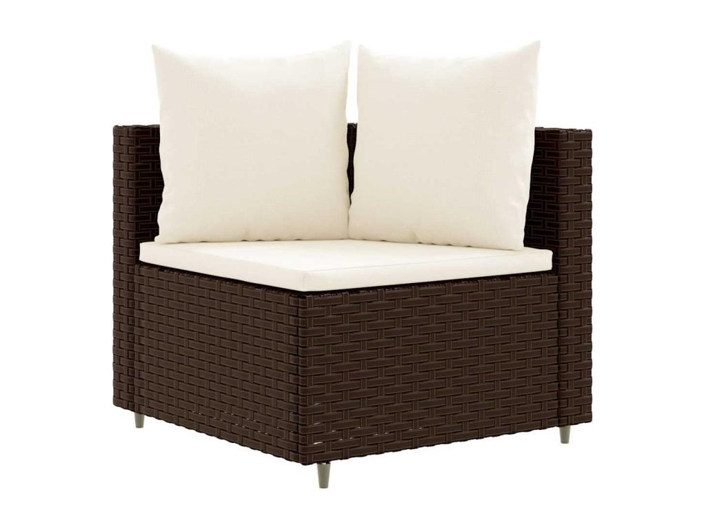 Brown Woven Resin Wicker Outdoor Furniture Set - dlz1766585565645