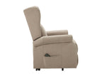 Beige Fabric Accent Chair
