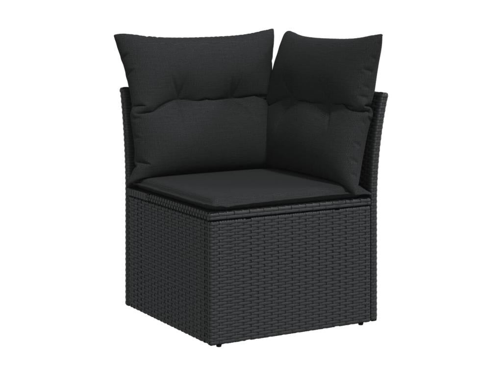 Black Woven Resin Wicker Outdoor Furniture Set - dlz1766585106210