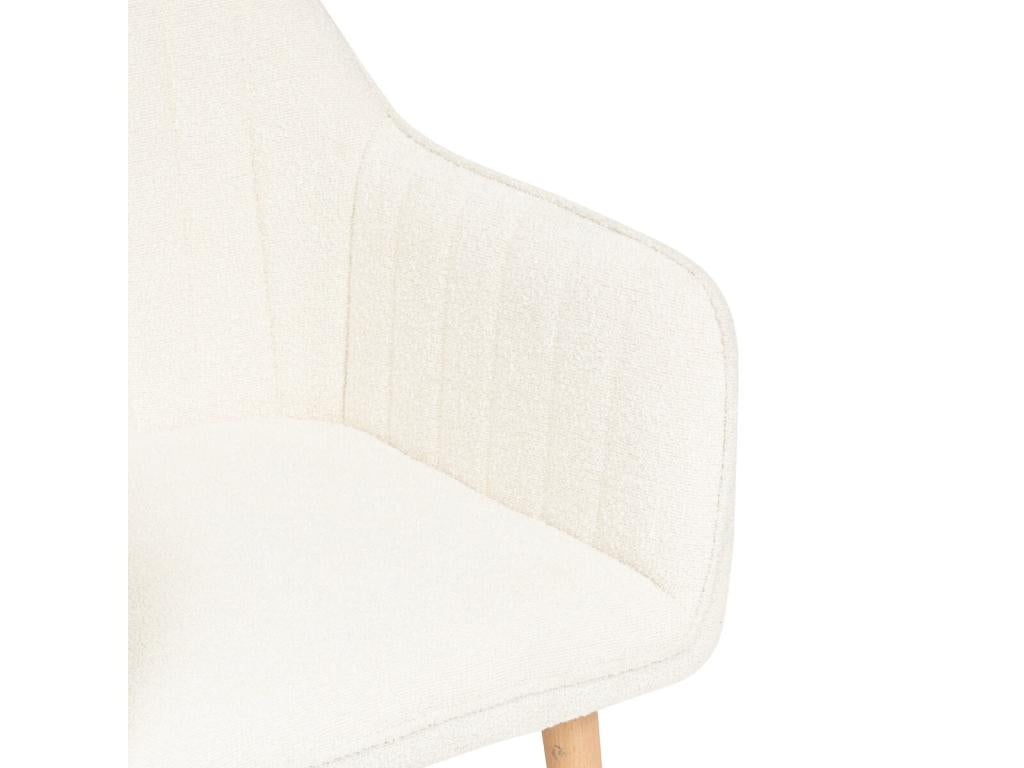 Natural Fabric Accent Chair