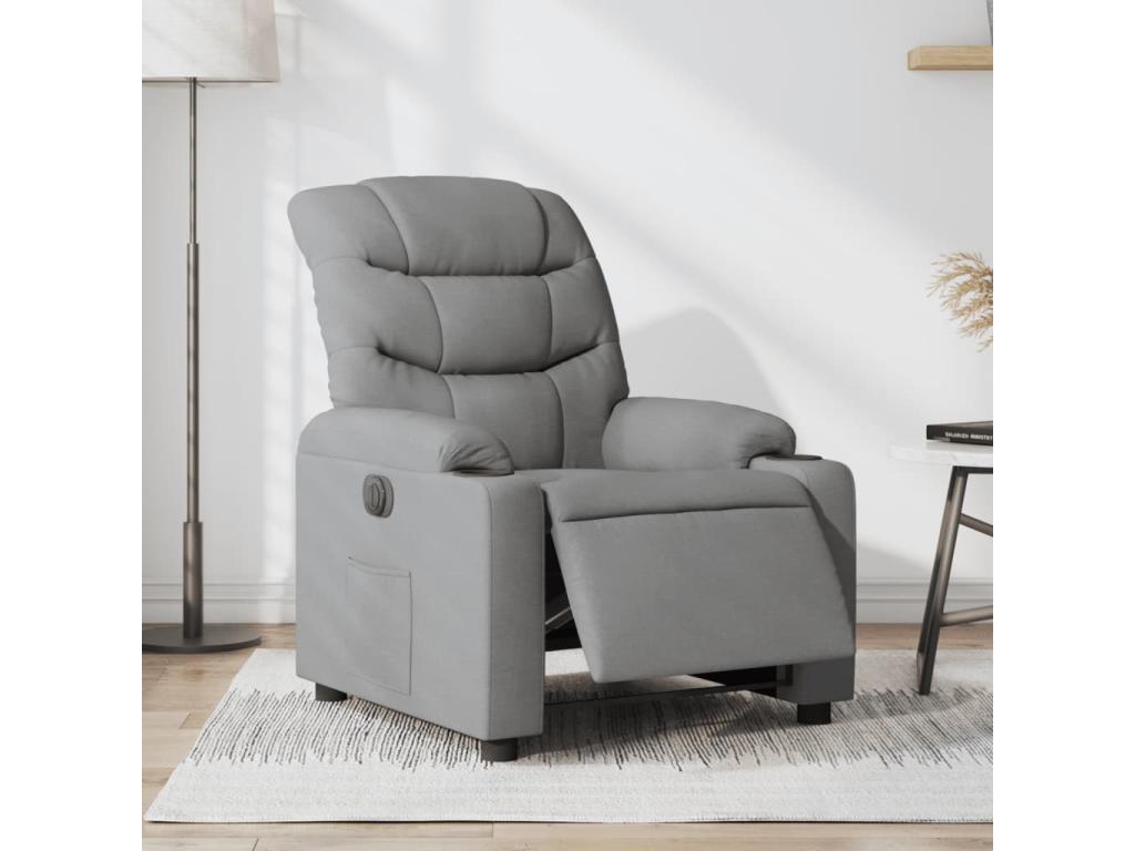 Gray Fabric Accent Chair